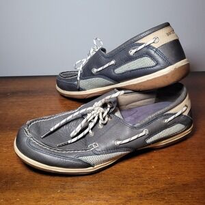Sebago Docksides Womens 10 Boat Shoe Castine Navy Blue